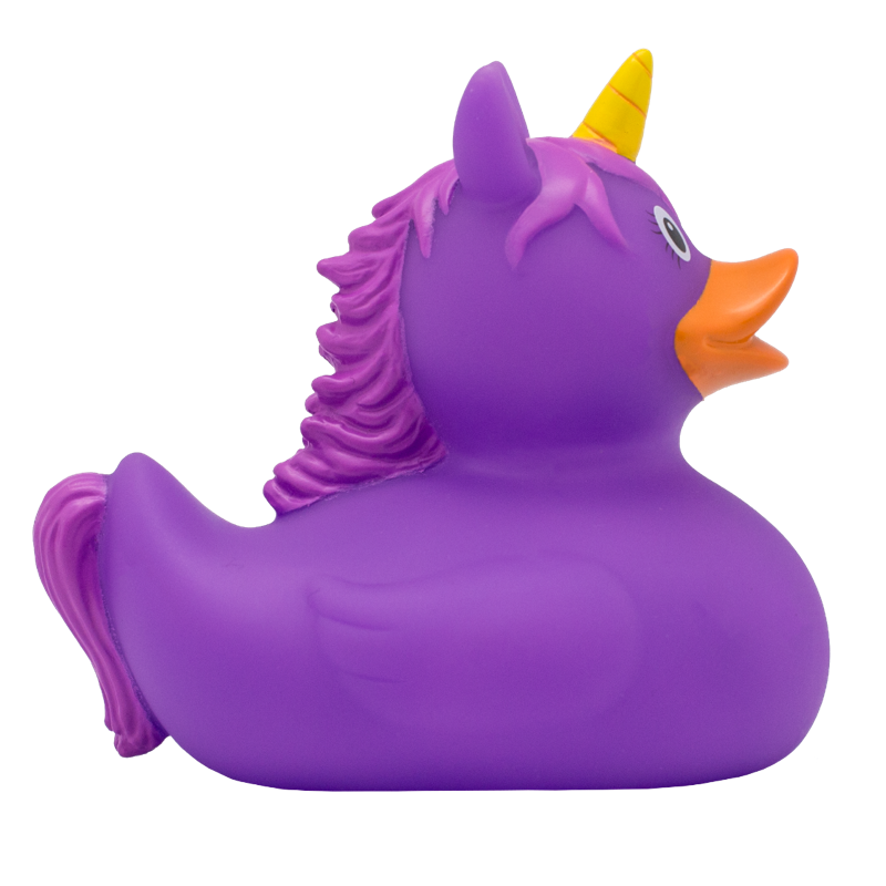 Einhorn Violett Lila Ente Badeente Quietscheente Gummiente Lilalu