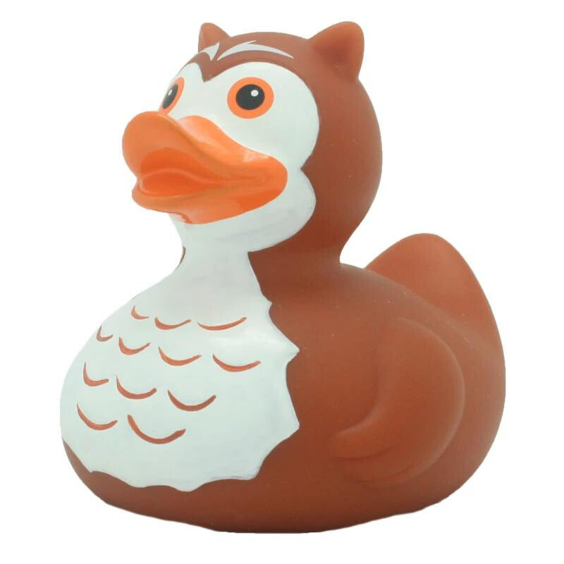 Eule Ente Badeente Quietscheente Gummiente Lilalu