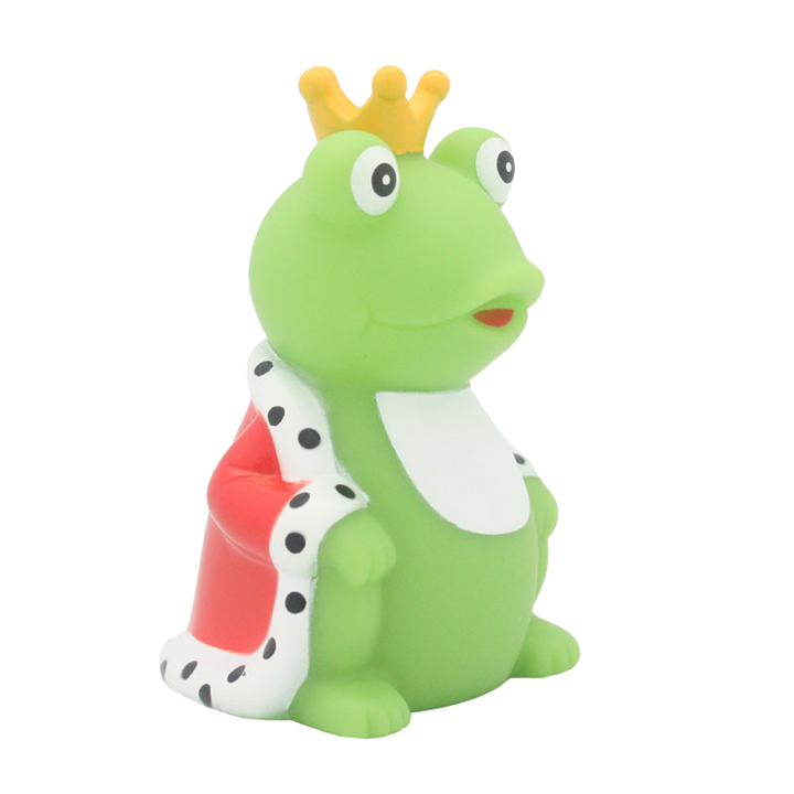 Froschkönig mit Umhang Quietschefrosch Badetier Lilalu