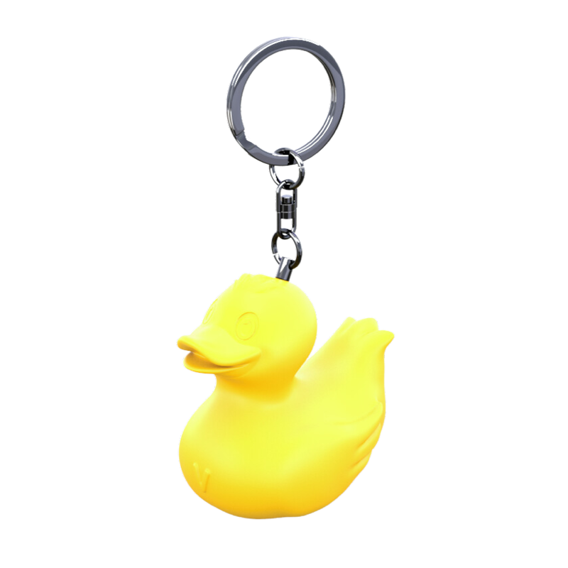 Ente Gelb Schlüsselanhänger aus Gießharz Duckychain Ducklin