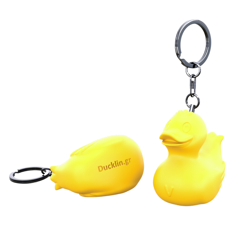 Ente Gelb Schlüsselanhänger aus Gießharz Duckychain Ducklin