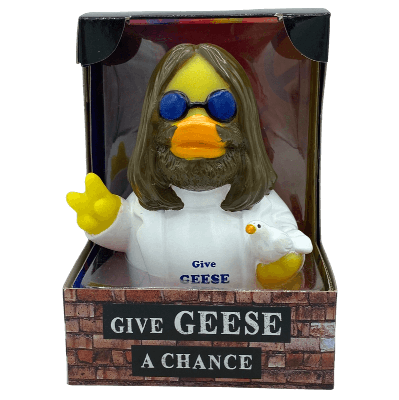 Give Geese a Chance Ente Badeente Quietscheente CelebriDucks