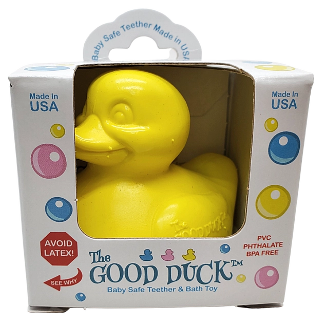 Good Duck Sicheres Baby Beißspielzeug Badeente Gelb CelebriDucks