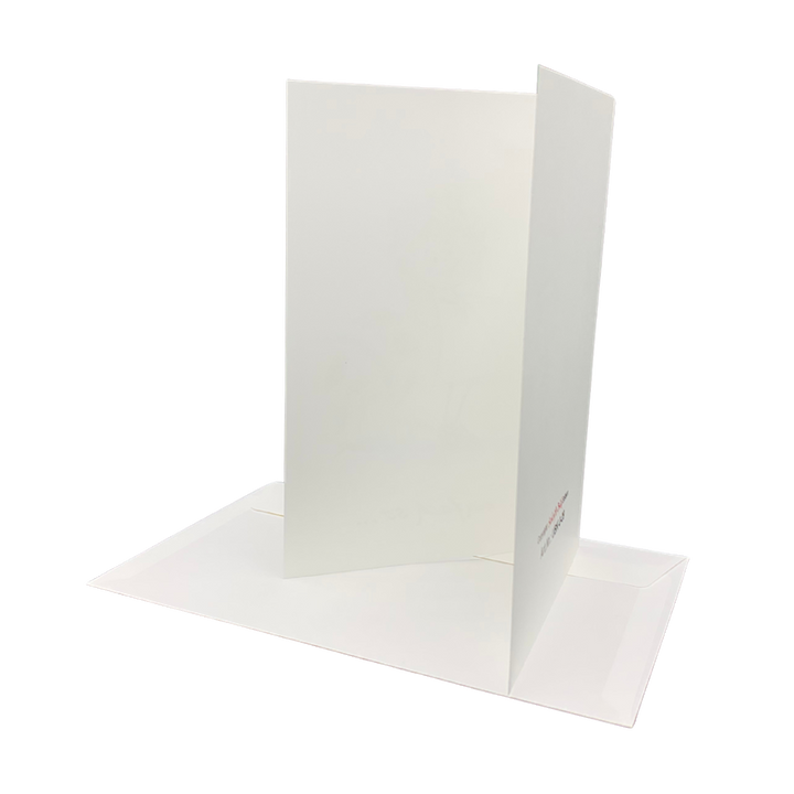 Grußkarte Klappkarte von Heidemarie Brosien Rückseite mit Umschlag