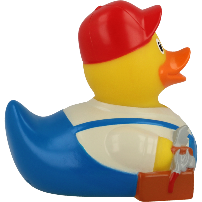 Handwerker Ente Badeente Quietscheente Gummiente Lilalu