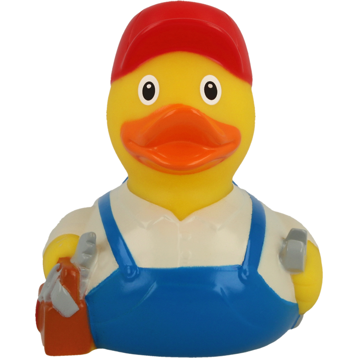 Handwerker Ente Badeente Quietscheente Gummiente Lilalu