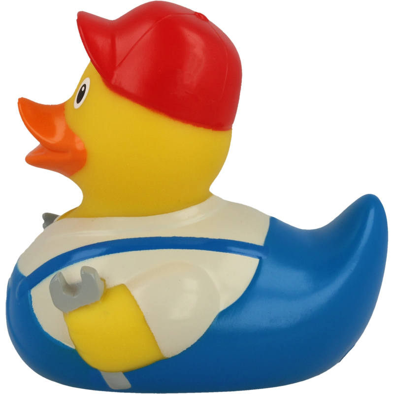 Handwerker Ente Badeente Quietscheente Gummiente Lilalu