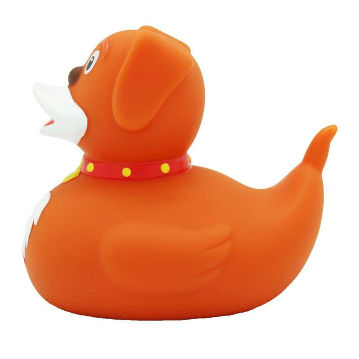 Hund Ente Badeente Quietscheente Gummiente Lilalu