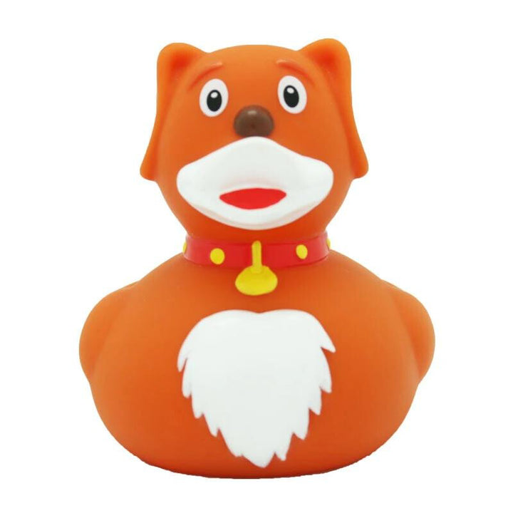 Hund Ente Badeente Quietscheente Gummiente Lilalu