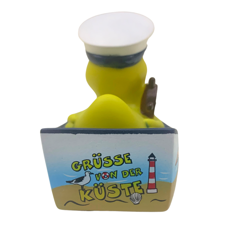 Kapitän Küste Meer Schiff Personalisierbare Namensente Badeente