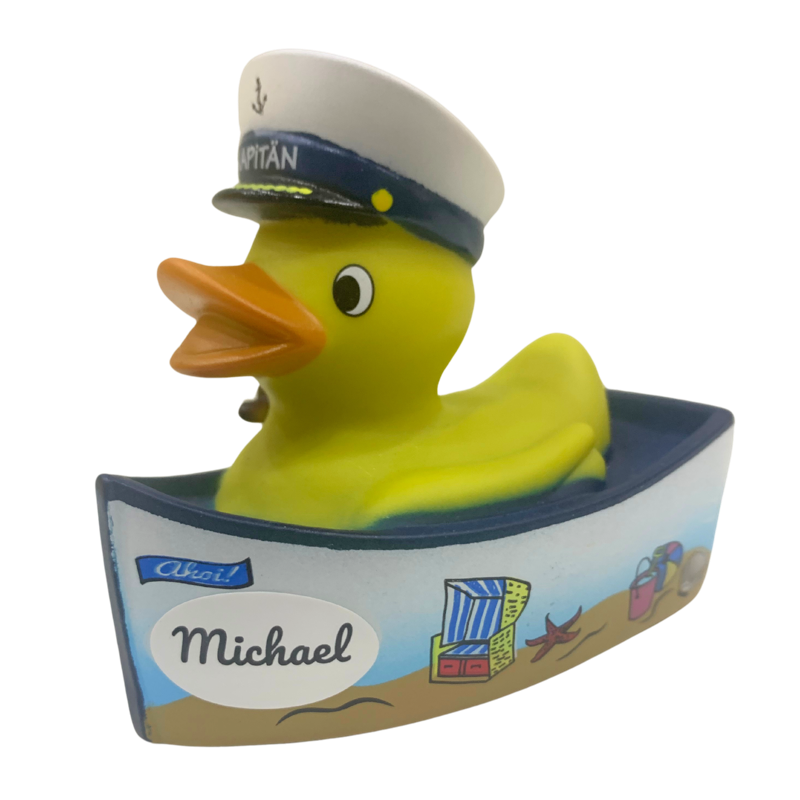 Kapitän Küste Meer Schiff Personalisierbare Namensente Badeente