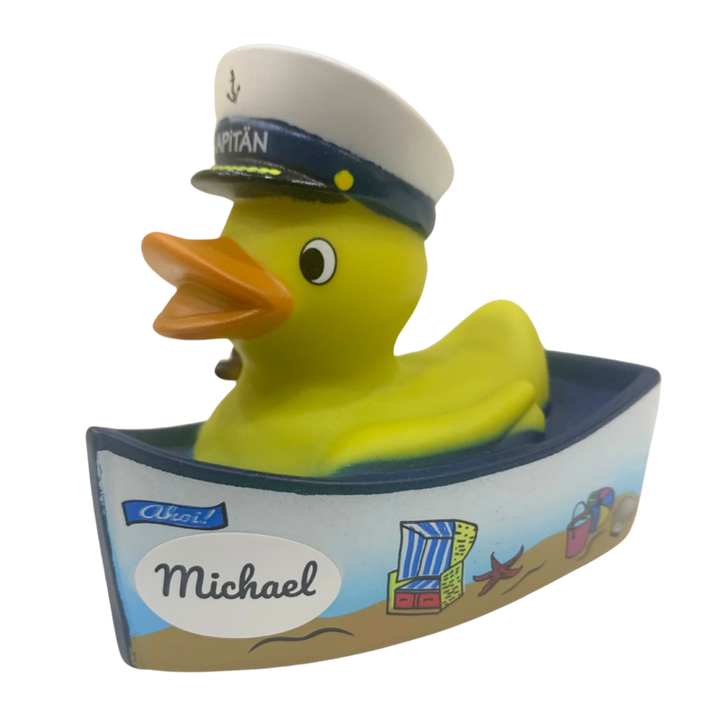 Kapitän Küste Meer Schiff Personalisierbare Namensente Badeente