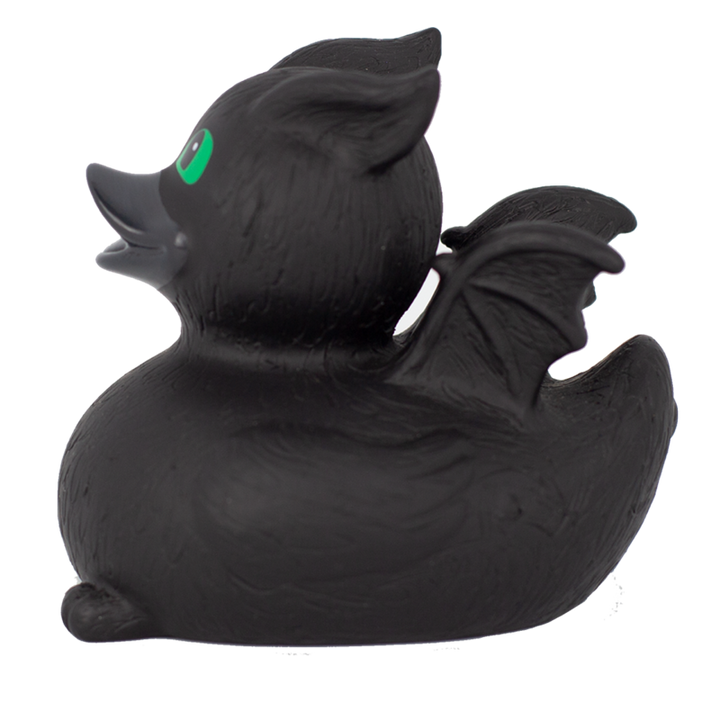 Kleiner Schwarzer Drache Badeente Quietscheente Gummiente Lilalu