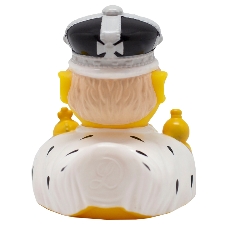 König Charles Ente Badeente Quietscheente Gummiente Lilalu