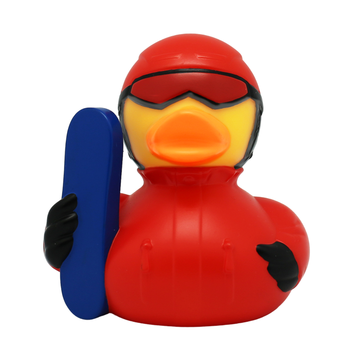 Snowboard Wintersport Ente Badeente Quietscheente Gummiente Lilalu