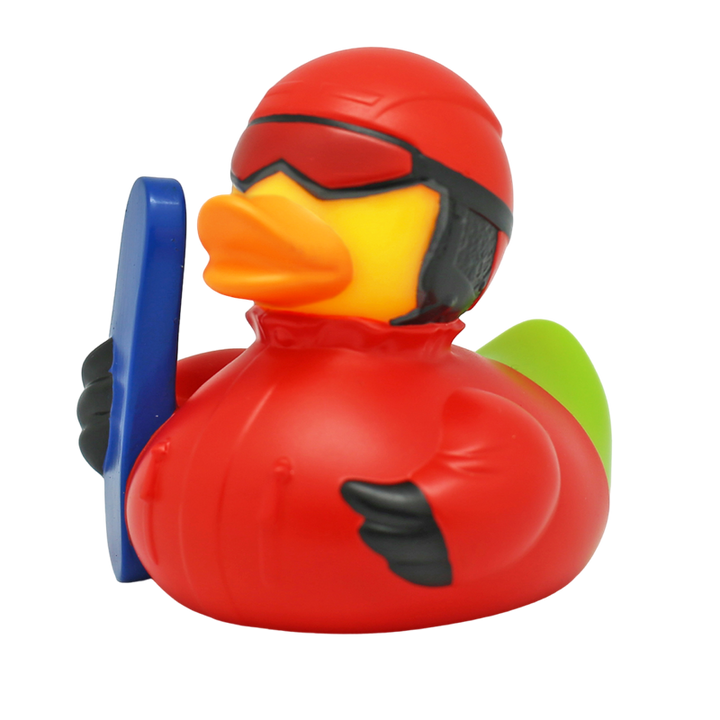 Snowboard Wintersport Ente Badeente Quietscheente Gummiente Lilalu