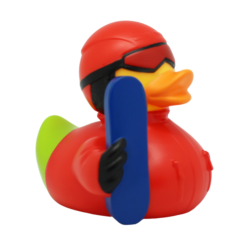 Snowboard Wintersport Ente Badeente Quietscheente Gummiente Lilalu