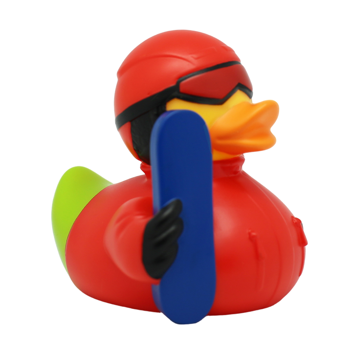 Snowboard Wintersport Ente Badeente Quietscheente Gummiente Lilalu