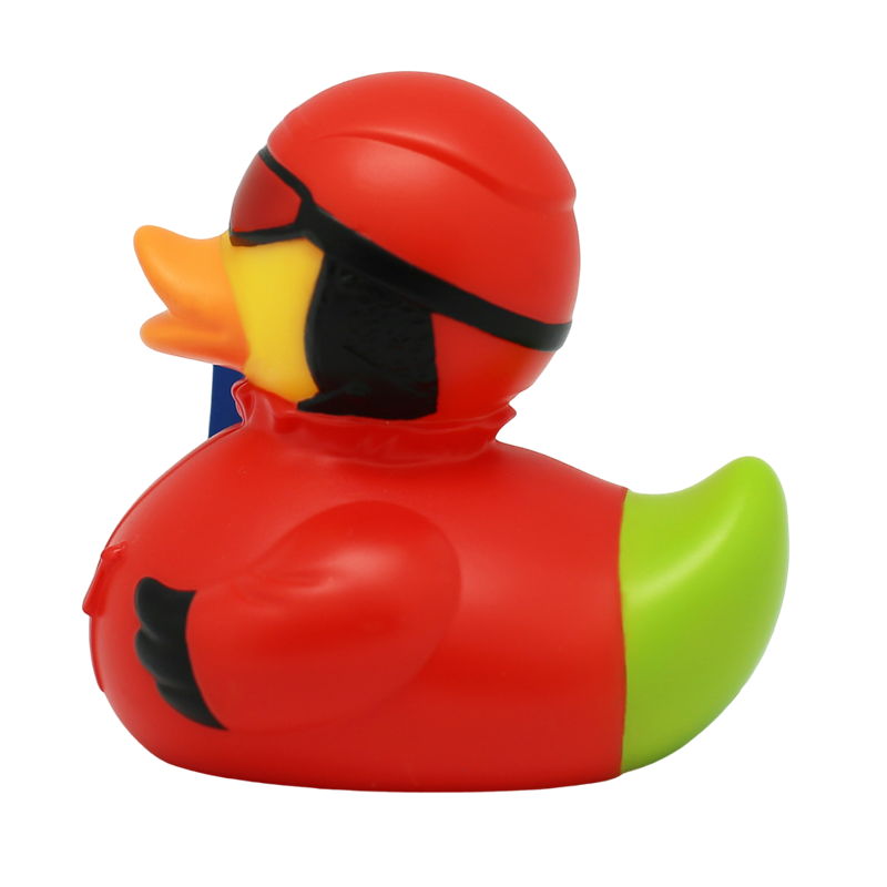Snowboard Wintersport Ente Badeente Quietscheente Gummiente Lilalu