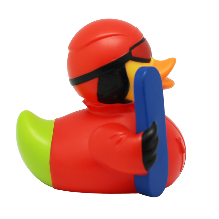 Snowboard Wintersport Ente Badeente Quietscheente Gummiente Lilalu