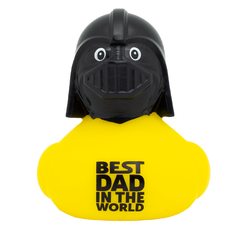 Best Dad in the World Ente Badeente Quietscheente Gummiente Lilalu