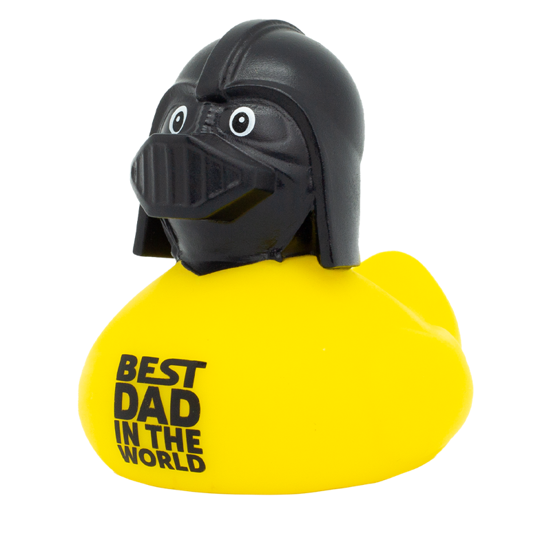 Best Dad in the World Ente Badeente Quietscheente Gummiente Lilalu