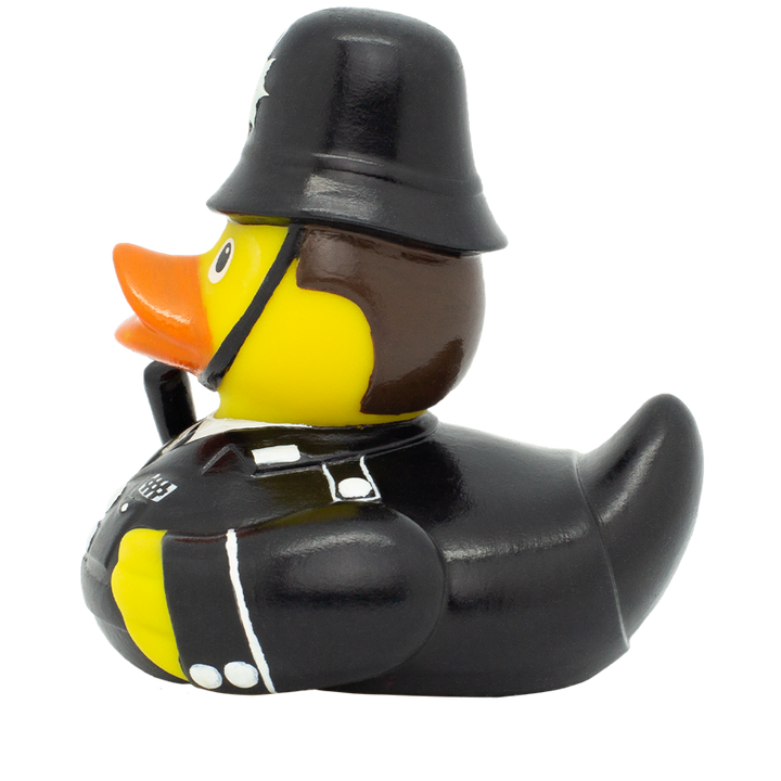 Englische Polizei Bobby Ente Badeente Quietscheente Gummiente Lilalu