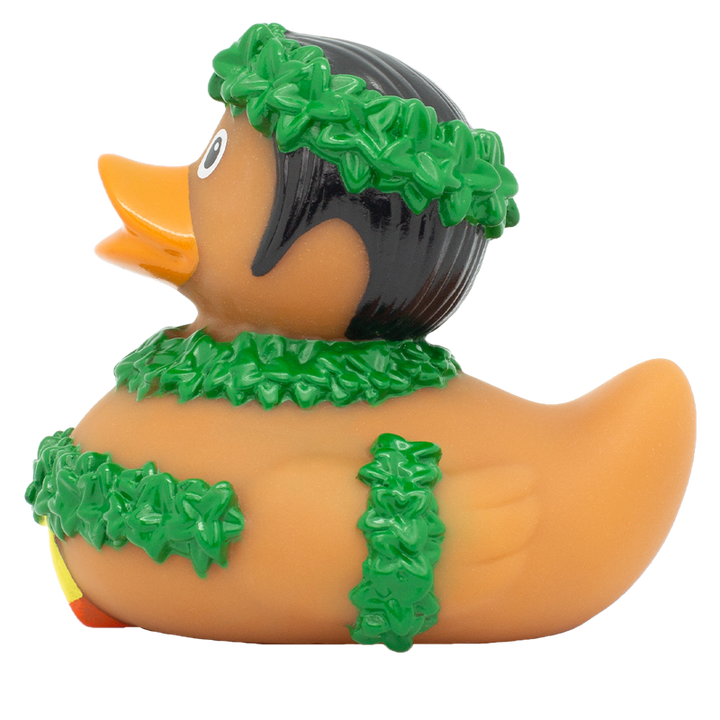 Hawaiianer Ente Badeente Quietscheente Gummiente Lilalu