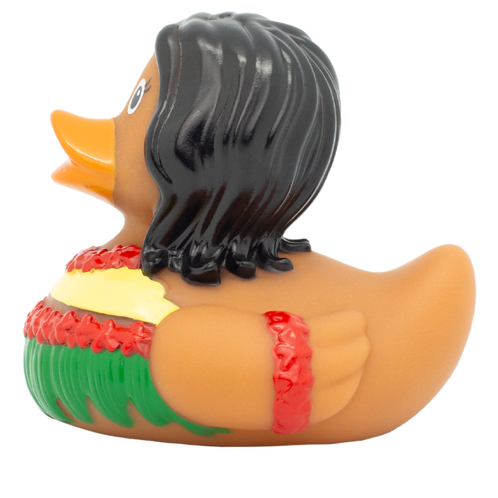 Hawaiianerin Ente Badeente Quietscheente Gummiente Lilalu