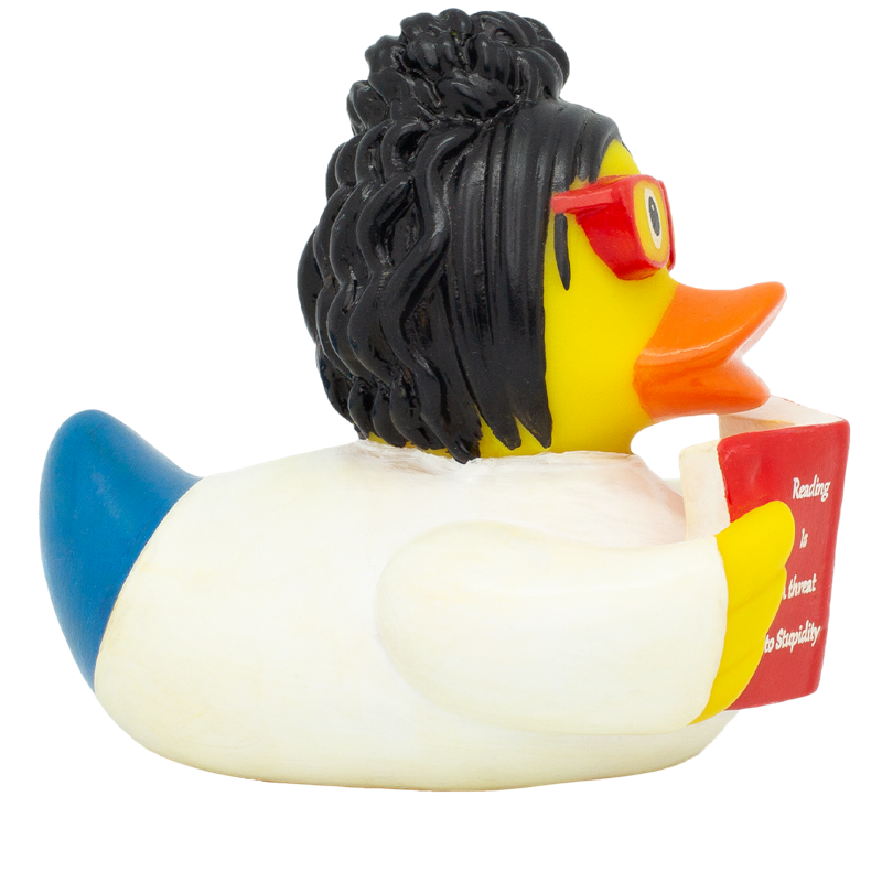 Leserin Lesen Bücherliebhaberin Badeente Quietscheente Gummiente Lilalu