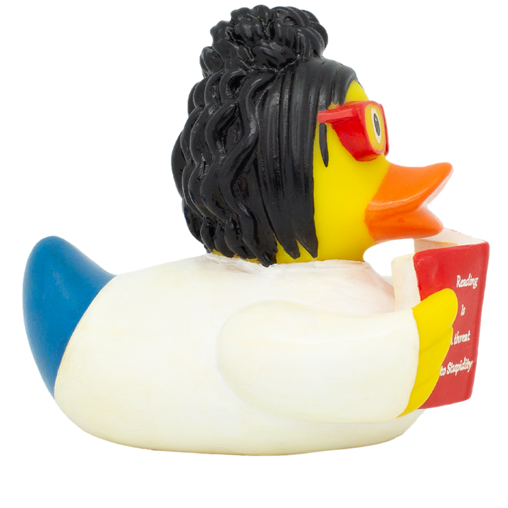 Leserin Lesen Bücherliebhaberin Badeente Quietscheente Gummiente Lilalu
