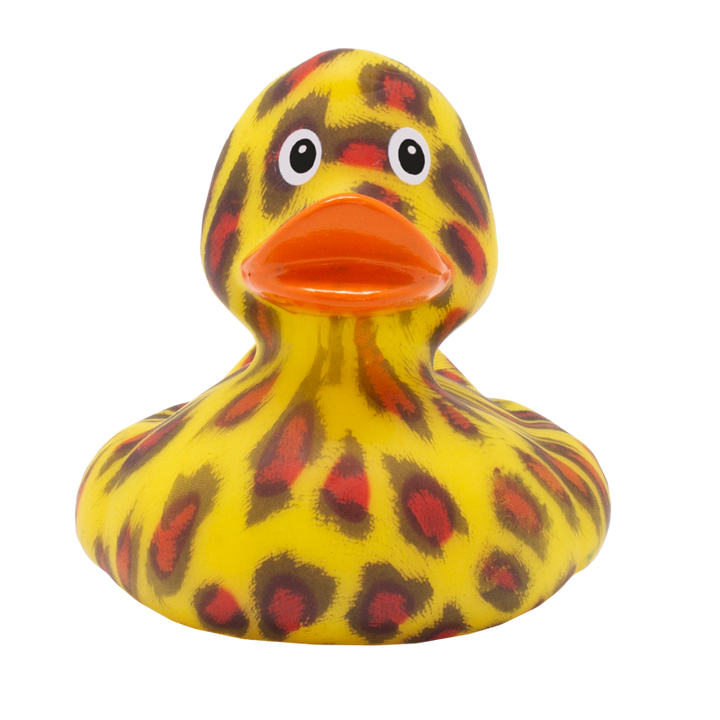 Wildkatze Ente Badeente Quietscheente Gummiente Lilalu