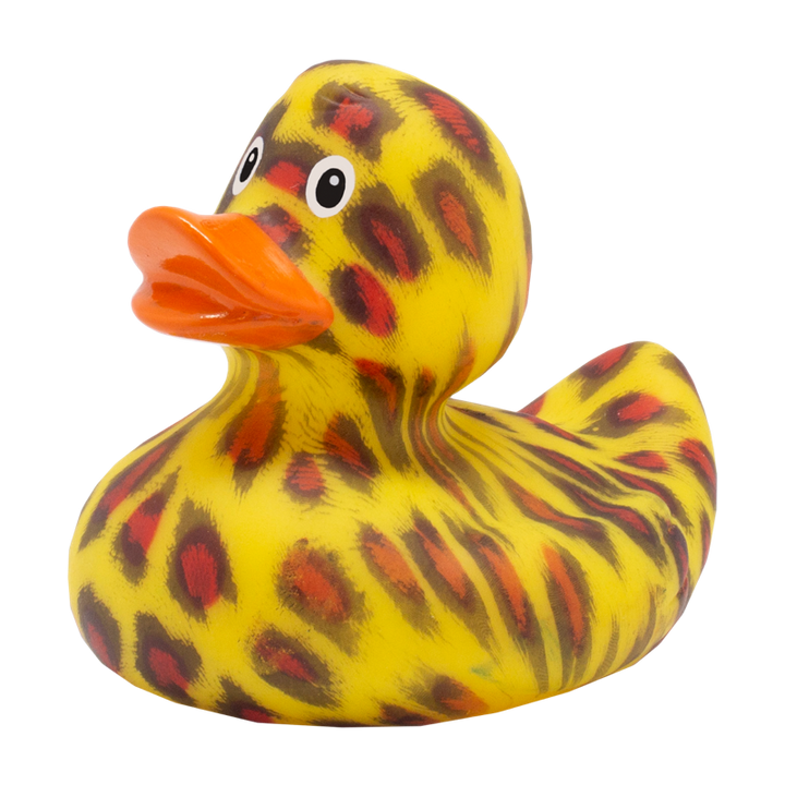 Wildkatze Ente Badeente Quietscheente Gummiente Lilalu