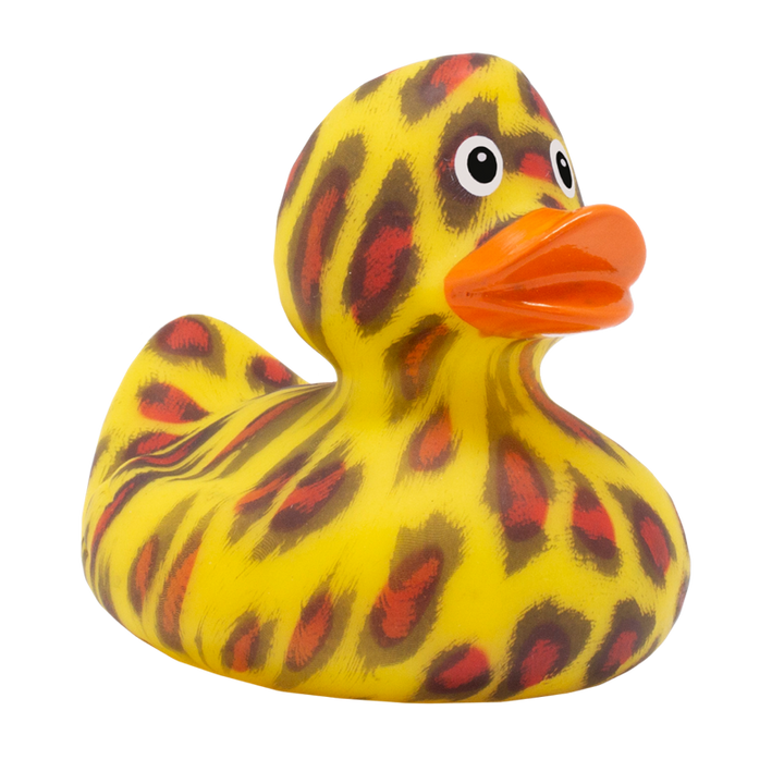 Wildkatze Ente Badeente Quietscheente Gummiente Lilalu
