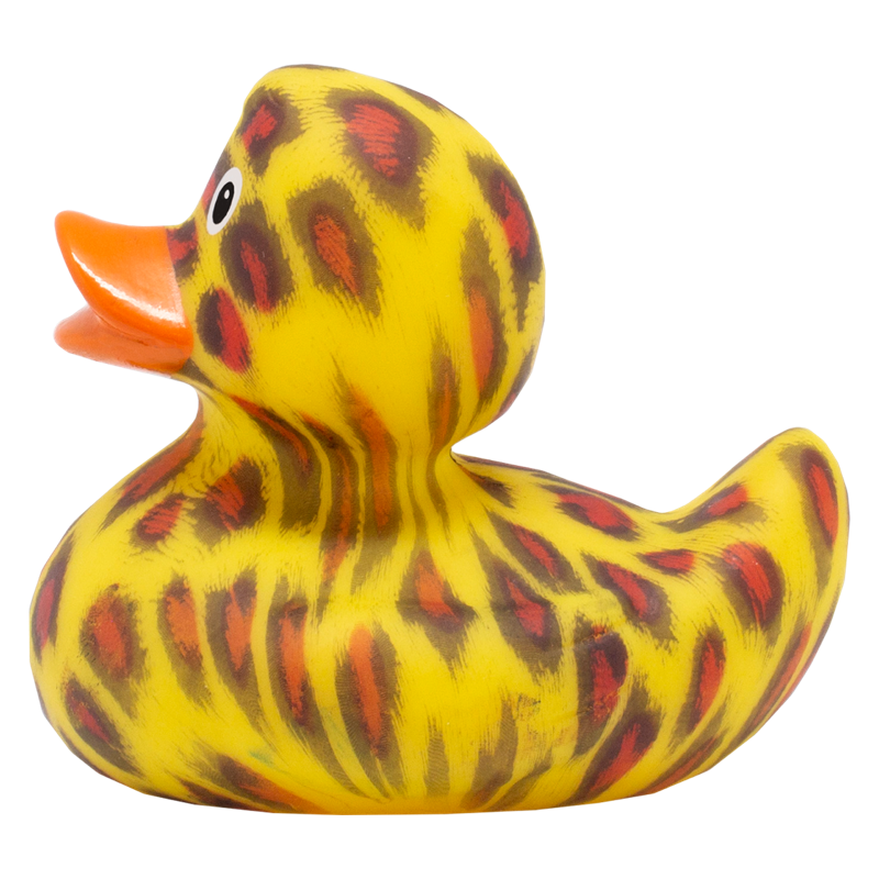 Wildkatze Ente Badeente Quietscheente Gummiente Lilalu
