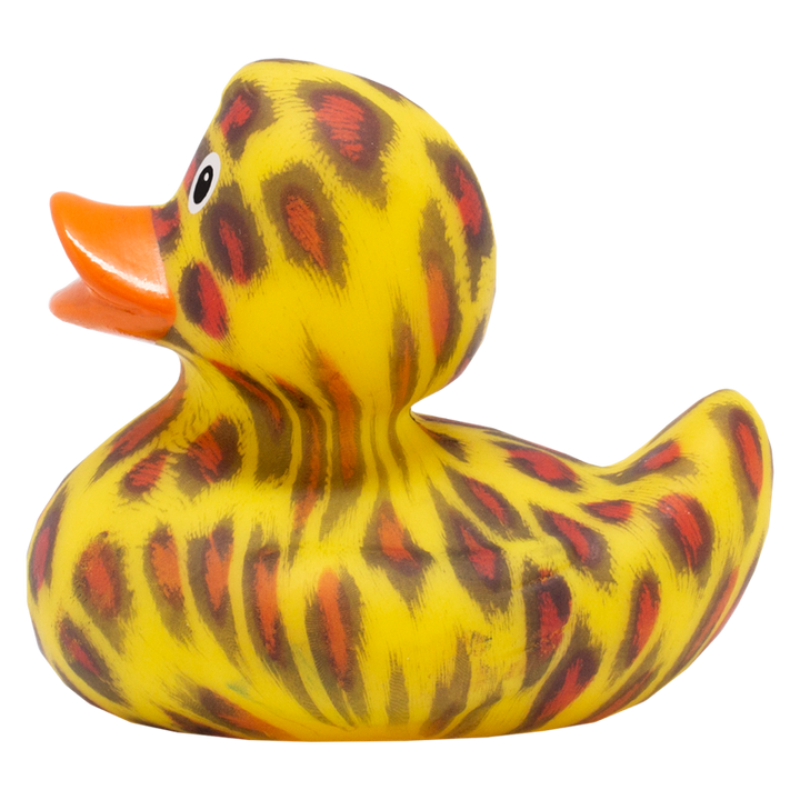 Wildkatze Ente Badeente Quietscheente Gummiente Lilalu