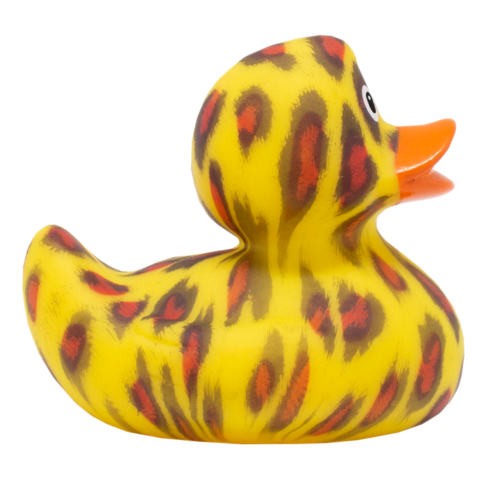 Wildkatze Ente Badeente Quietscheente Gummiente Lilalu