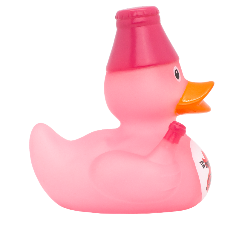 Wein Rose Ente Badeente Quietscheente Gummiente Lilalu