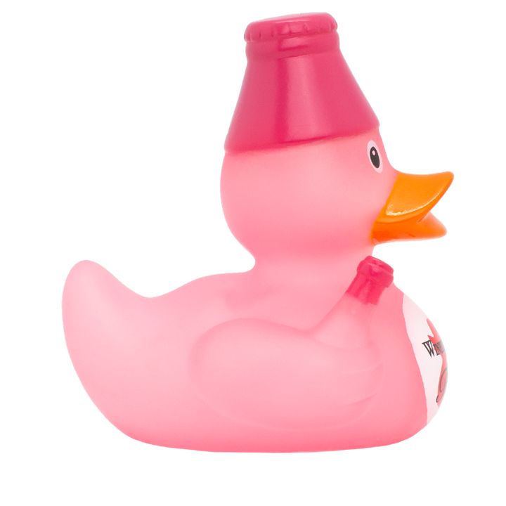 Wein Rose Ente Badeente Quietscheente Gummiente Lilalu