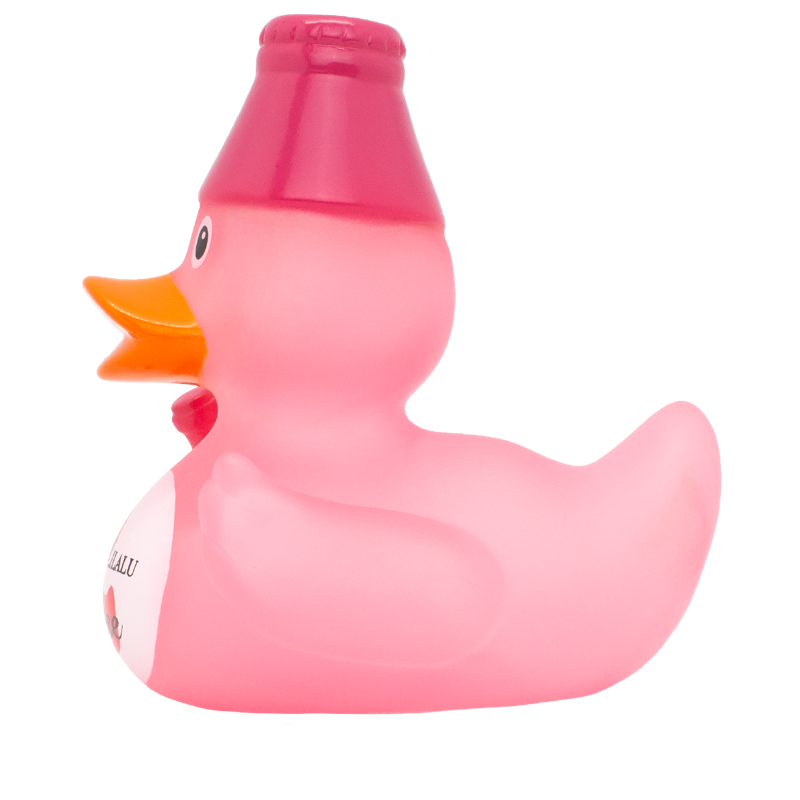 Wein Rose Ente Badeente Quietscheente Gummiente Lilalu