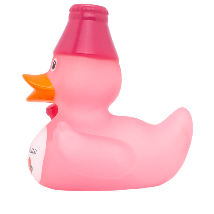 Wein Rose Ente Badeente Quietscheente Gummiente Lilalu