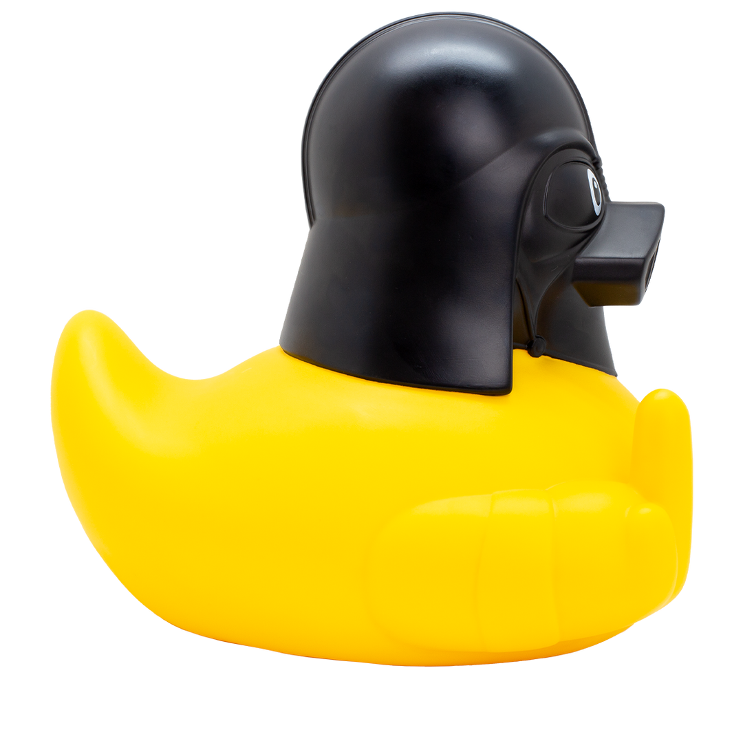 XXL Black Helmet Stinkefinger Gelb Badeente Quietscheente Gummiente Lilalu