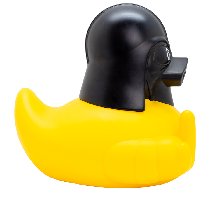 XXL Black Helmet Stinkefinger Gelb Badeente Quietscheente Gummiente Lilalu