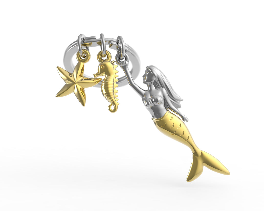 Schlüsselanhänger Meerjungfrau Mermaid Metalmorphose
