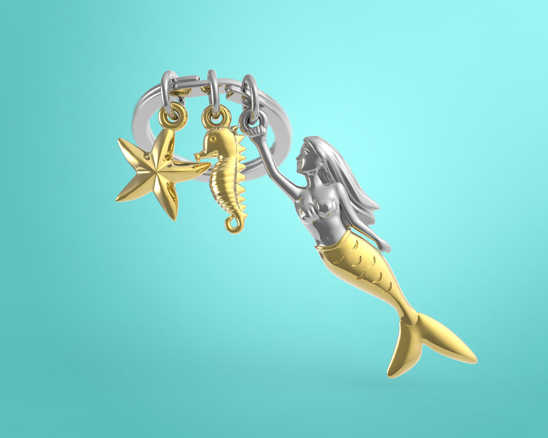 Schlüsselanhänger Meerjungfrau Mermaid Metalmorphose