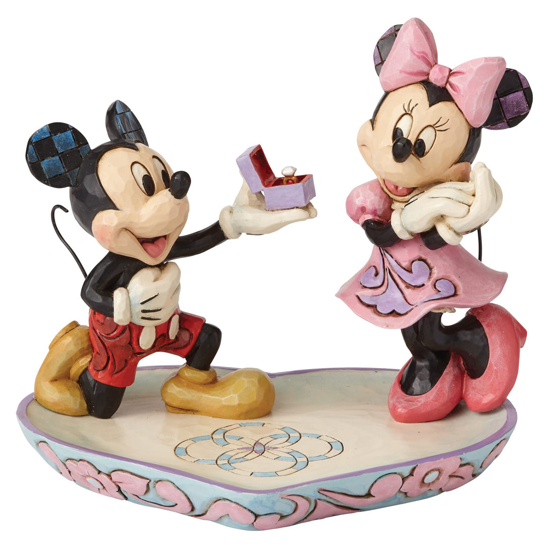 Disney Mickey macht Minnie Maus einen Heiratsantrag Figur Jim Shore 4055436 Enesco