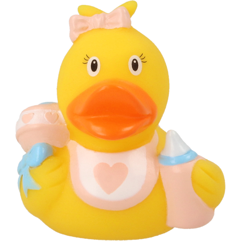 Mini Baby Ente Pink Mädchen Badeente Quietscheente Lilalu