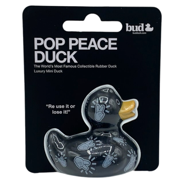 Luxury Pop Peace BUD Duck Badeente Quietscheente