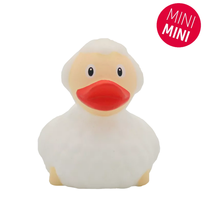 Mini Schaf Weiss Ente Badeente Quietscheente Lilalu