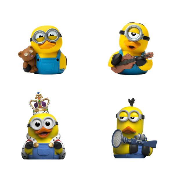 4 Minions Cosplay Enten Badeenten Sammelfiguren TUBBZ Bundle